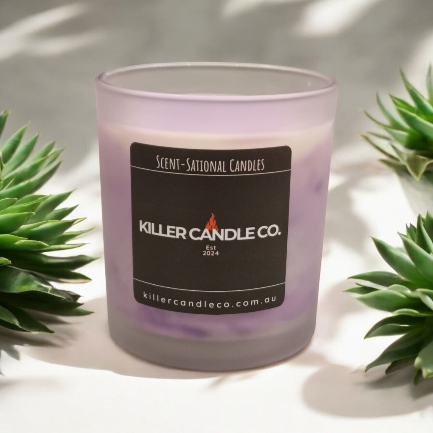 Fancy Coloured Marble Candles – Pink, Blue & Purple – Elegant Home Decor and Unique Gifts