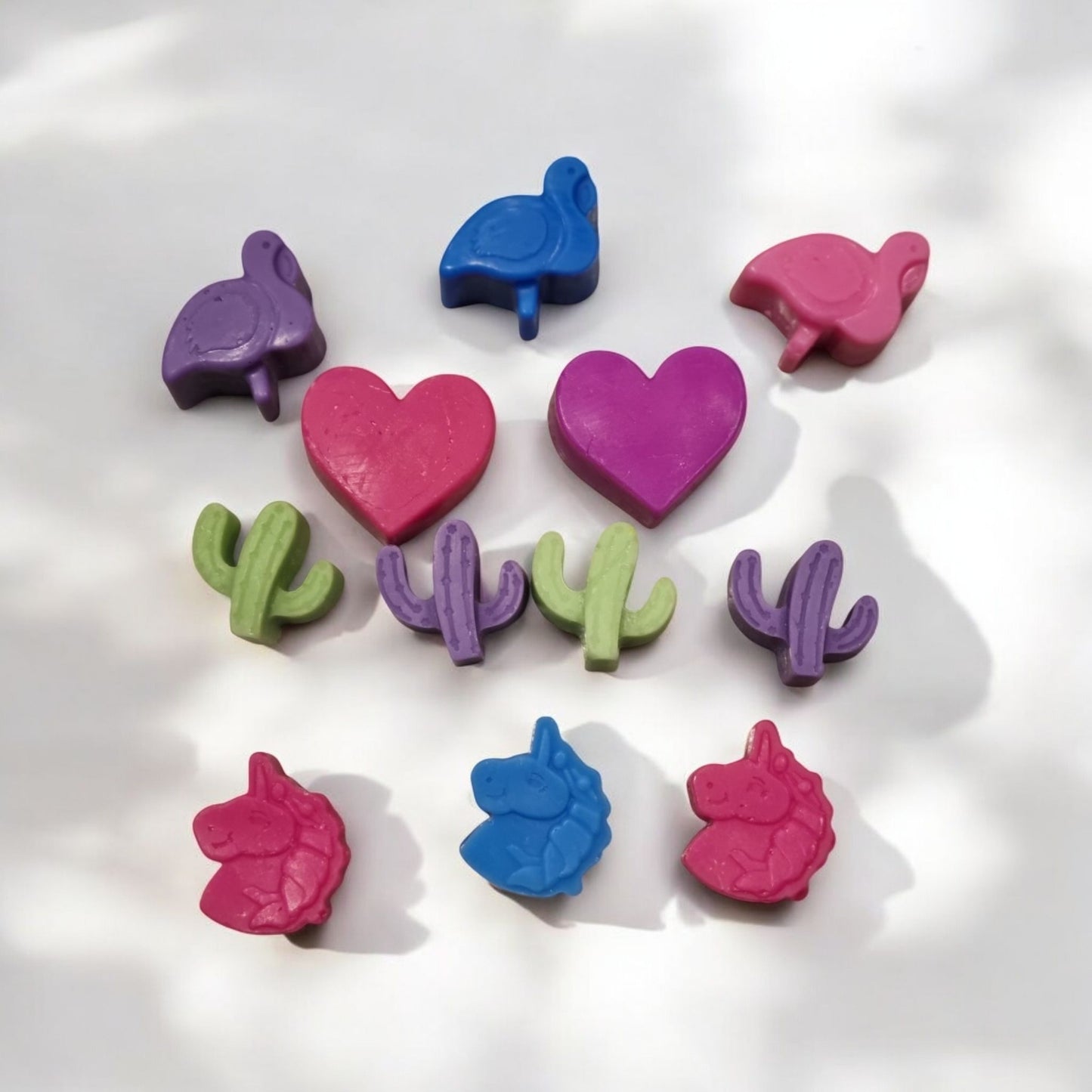 Wax Melts (Various Shapes: Hearts, Cactus, Unicorns, etc.)