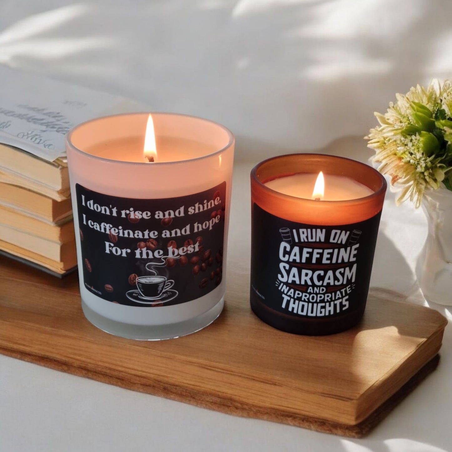 I Run on Caffeine & Sarcasm Candle