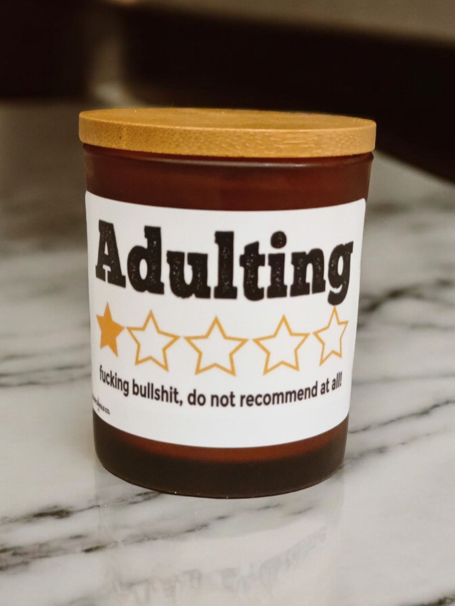 Adulting Fu*!king Bullshit Candle