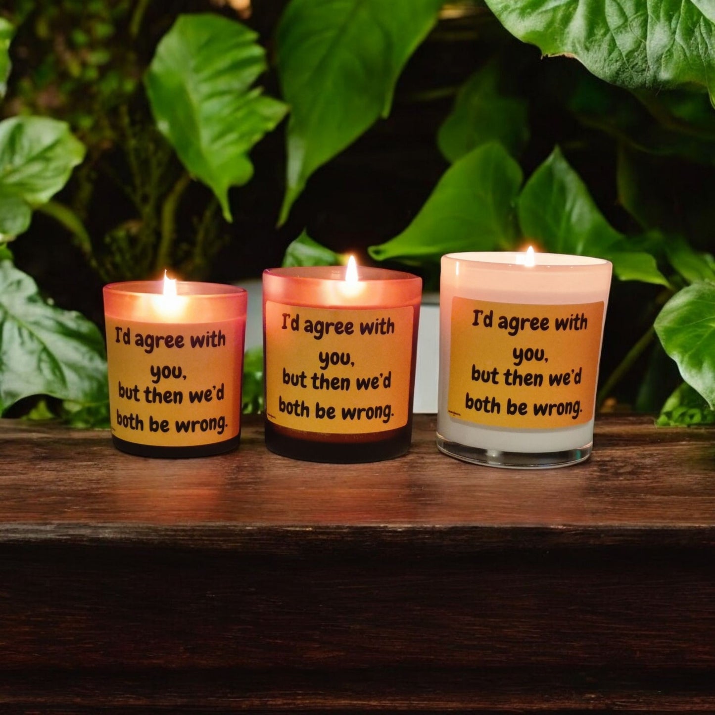 I’d Agree with You But Then We’d Both Be Wrong" Funny Scented Candle – Perfect Humour Gift for Friends, Family & Colleagues