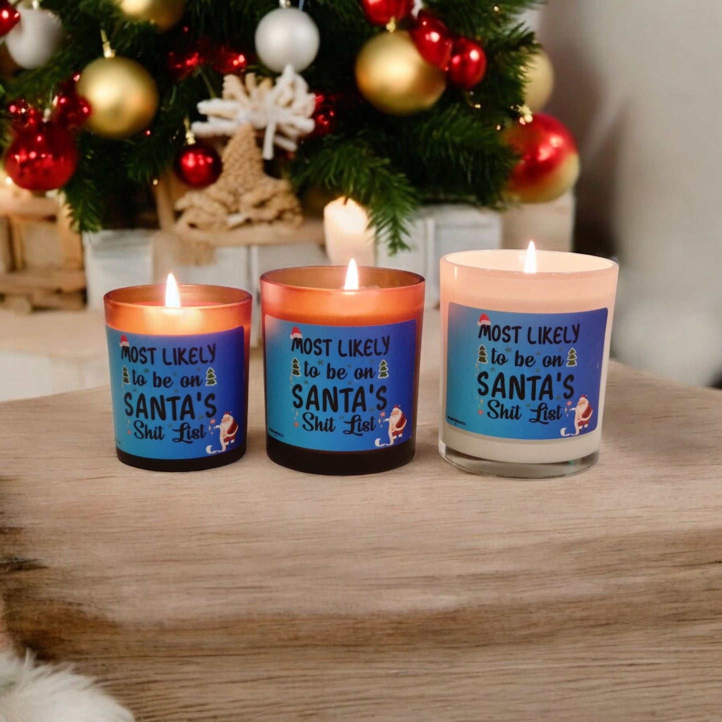Most Likely To Be On Santa’s Shit List Candle