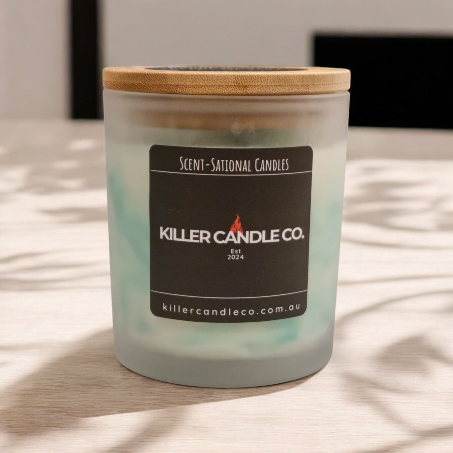 Fancy Coloured Marble Candles – Pink, Blue & Purple – Elegant Home Decor and Unique Gifts