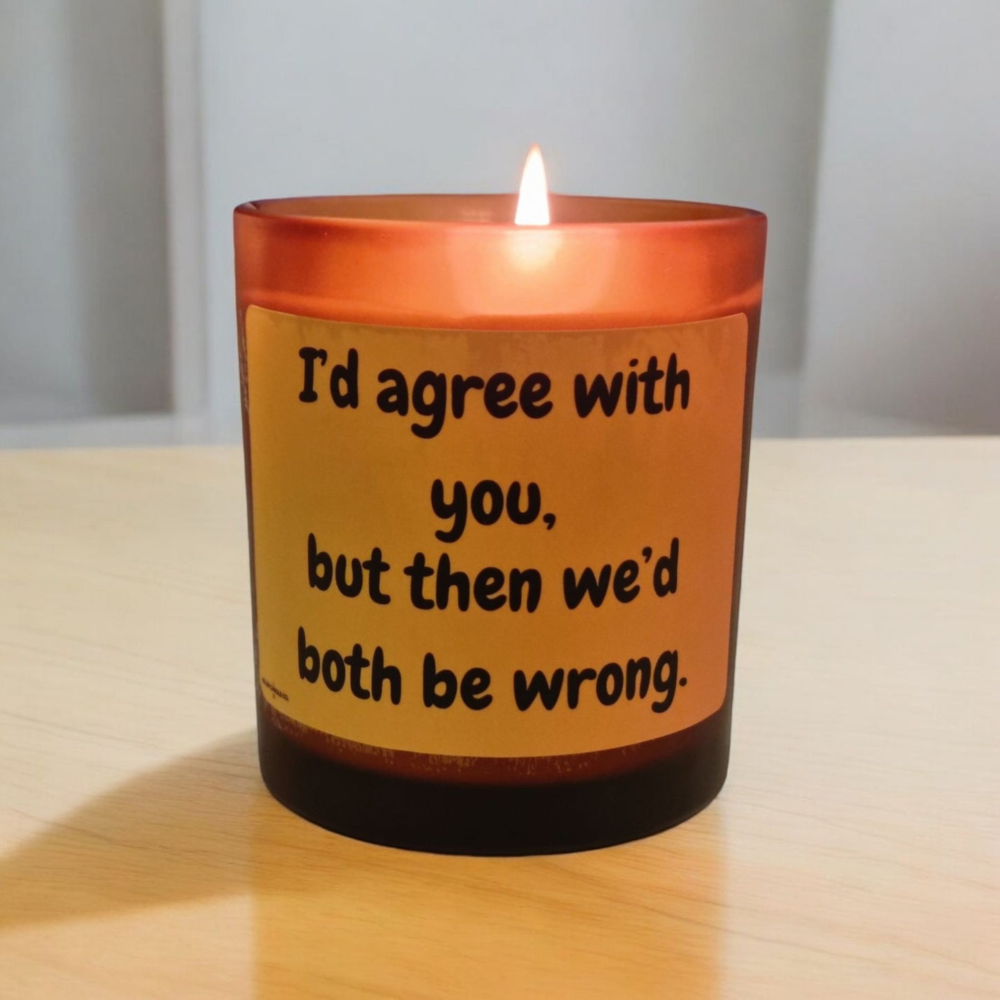 I’d Agree with You But Then We’d Both Be Wrong" Funny Scented Candle – Perfect Humour Gift for Friends, Family & Colleagues