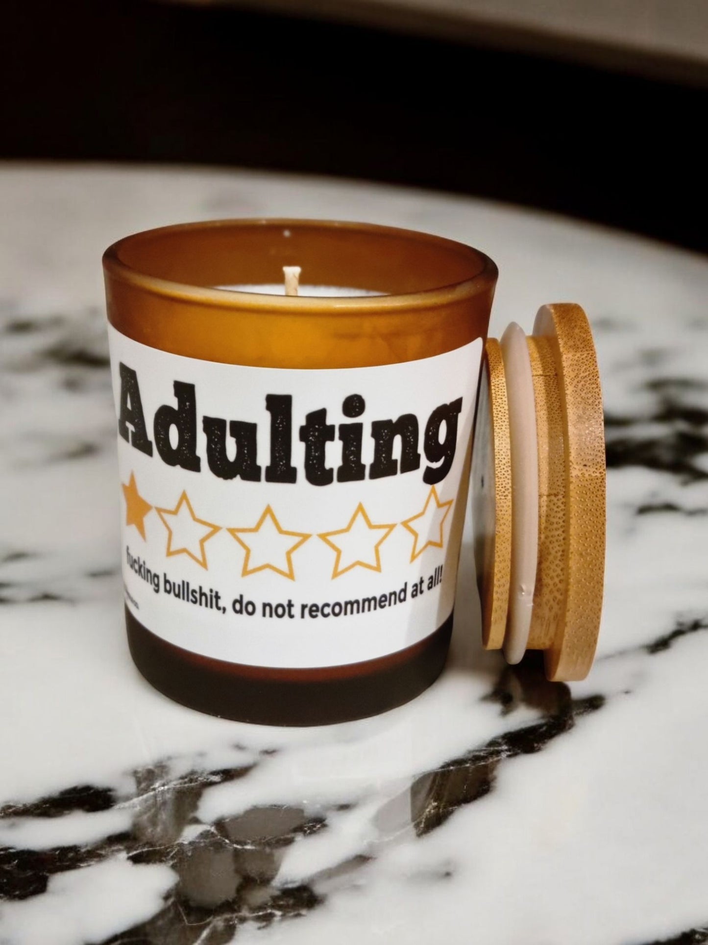 Adulting Fu*!king Bullshit Candle