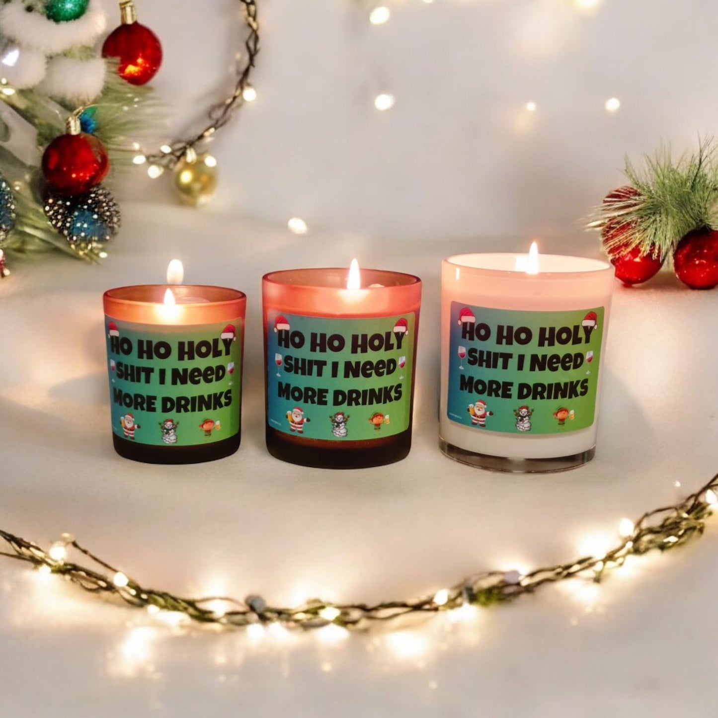 Ho Ho Holy Sh*t Candle – Funny Scented Candle for Christmas