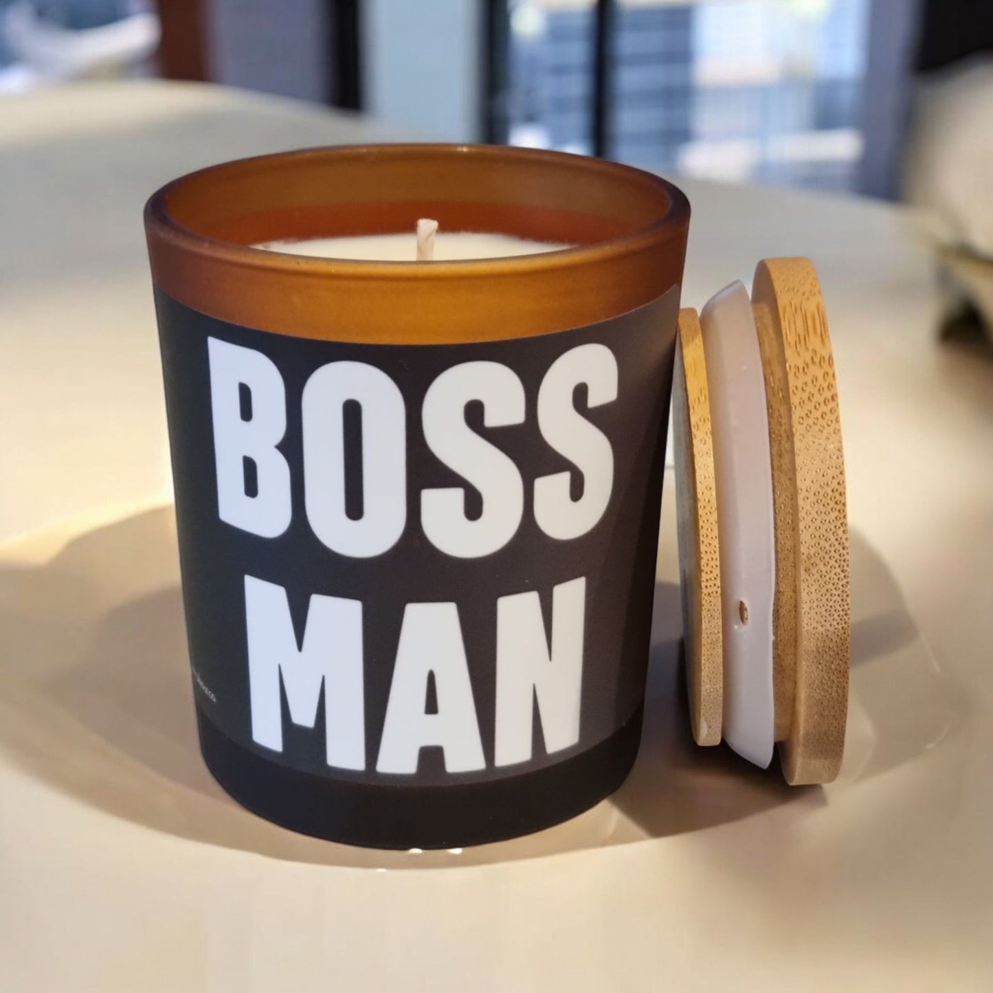 Boss Man Funny Scented Candle