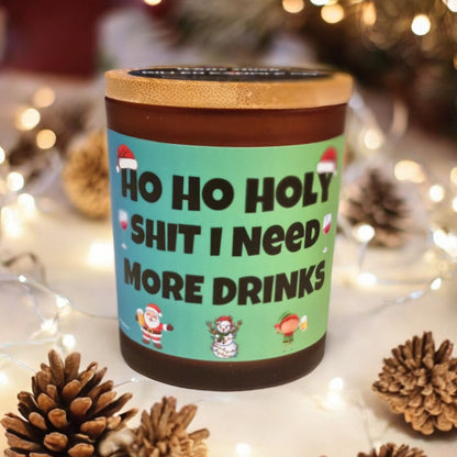 Ho Ho Holy Sh*t Candle – Funny Scented Candle for Christmas