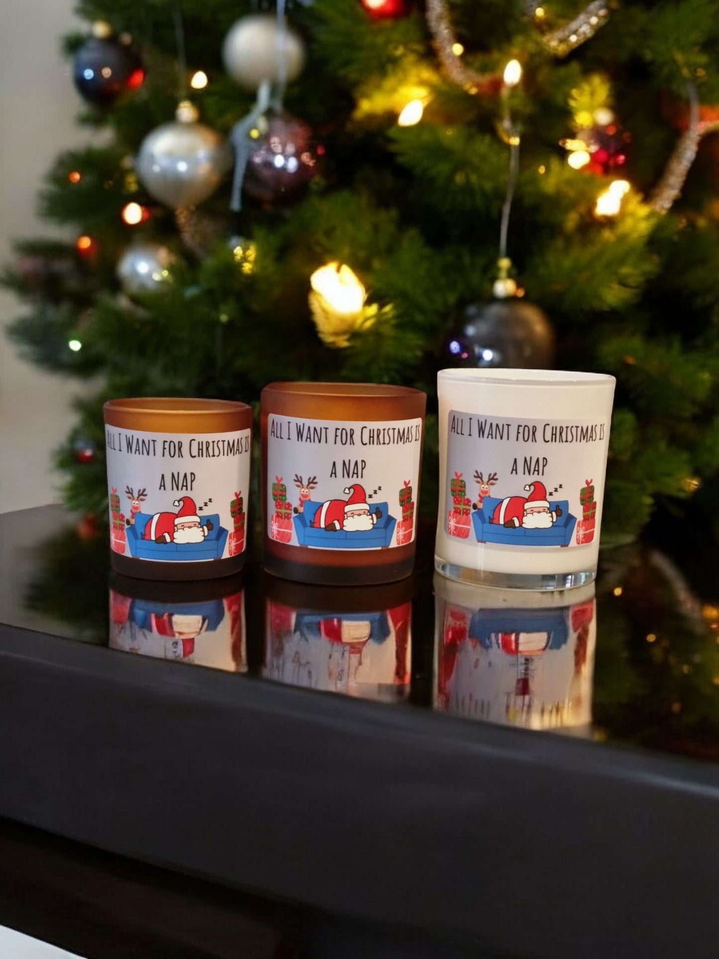 All I Want for Christmas is a Nap Funny Scented Candle