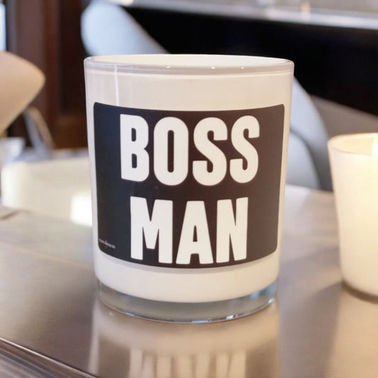 Boss Man Funny Scented Candle