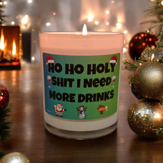 Ho Ho Holy Sh*t Candle – Funny Scented Candle for Christmas