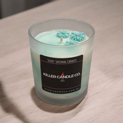 Fancy Coloured Marble Candles – Pink, Blue & Purple – Elegant Home Decor and Unique Gifts